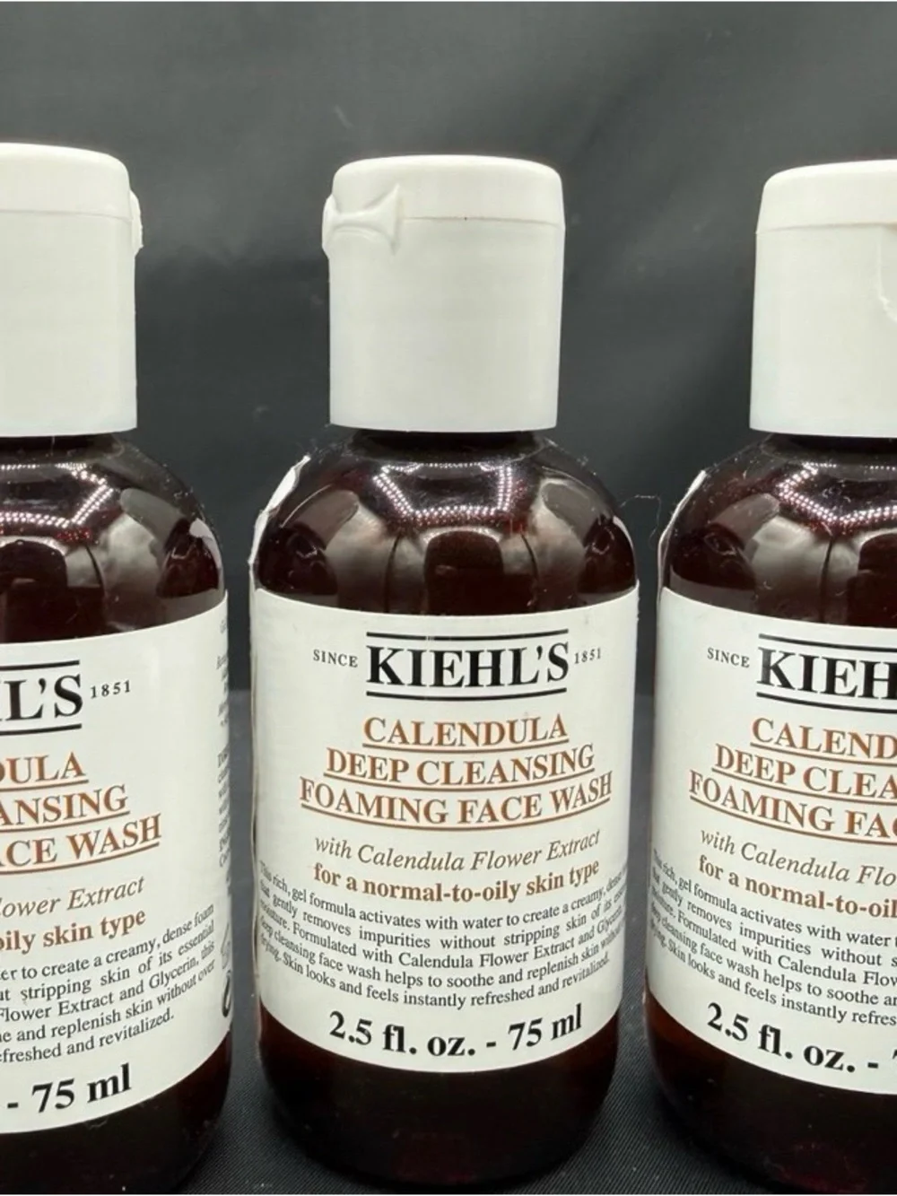 Kiehl's Brown and White Calendula Deep Cleansing Foaming Face Wash NEW & SEALED